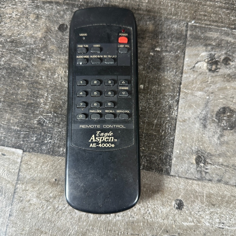 Eagle Aspen ae-4000e Satellite Receiver remote control